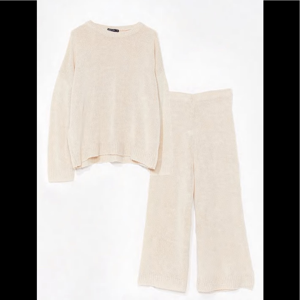 Nasty Gal Comfy Sweater set NWT